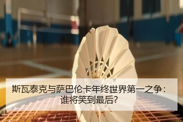 斯瓦泰克与萨巴伦卡年终世界第一之争：谁将笑到最后？